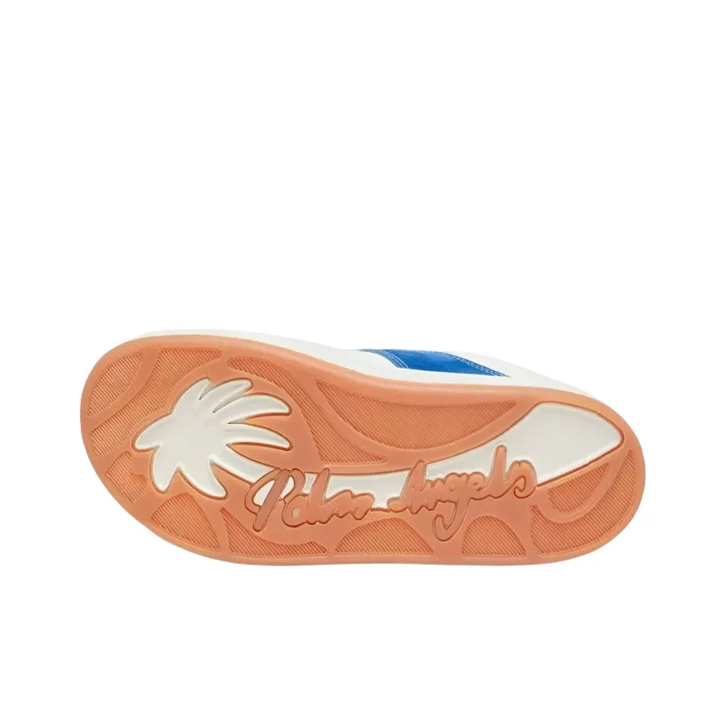 PALM ANGELS Low Top Athletic Shoes Men's White Blue-4