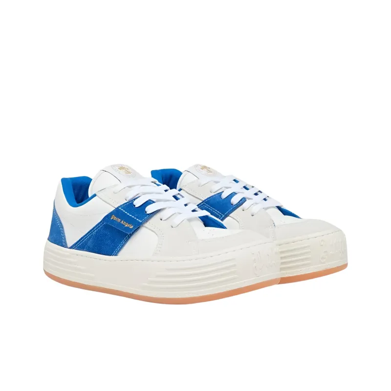 PALM ANGELS Low Top Athletic Shoes Men's White Blue-2