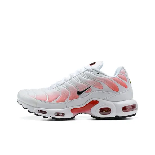 Nike Air Max Plus Running Shoes Men Low-Top White/Red