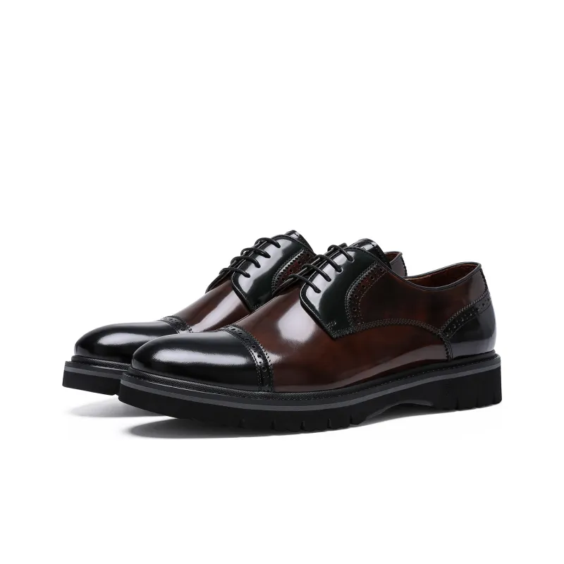 ELLE HOMME Dress Shoes Men's Serene Brown-1