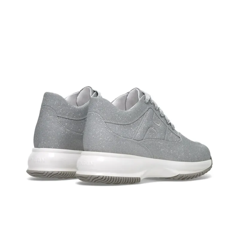 HOGAN Interactive Casual Shoes Women's Low-Top Silver-3