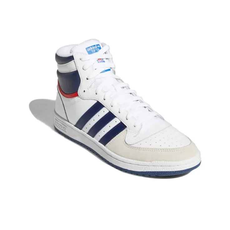 Adidas Top Ten Hi White Navy Red-2