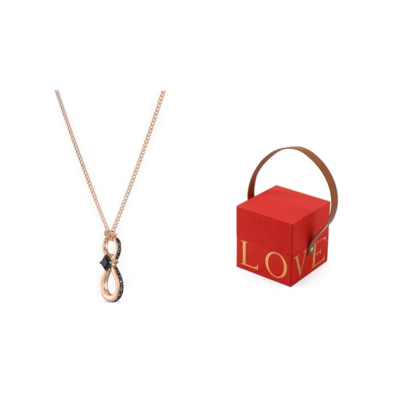 Swarovski Gold Plated Necklaces Women's Rose Gold-4