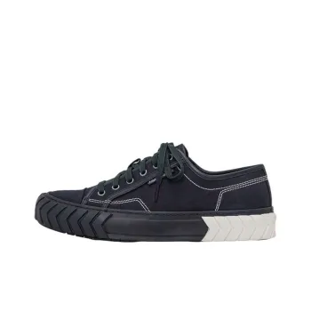 Both Canvas Shoes Men Low Top Black White