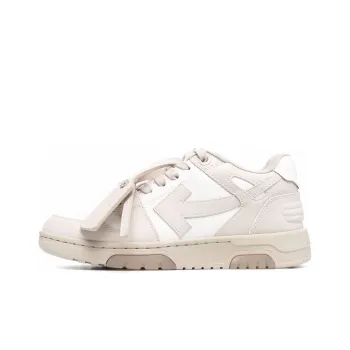 OFF WHITE Out Of Office Low Top Sneakers 'White Beige' Women's