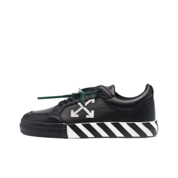 OFF WHITE Vulc Low Leather Black White SS22
