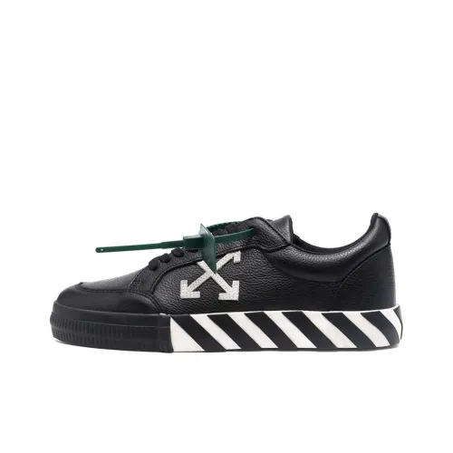 OFF-WHITE Vulc Low Leather Black White SS22