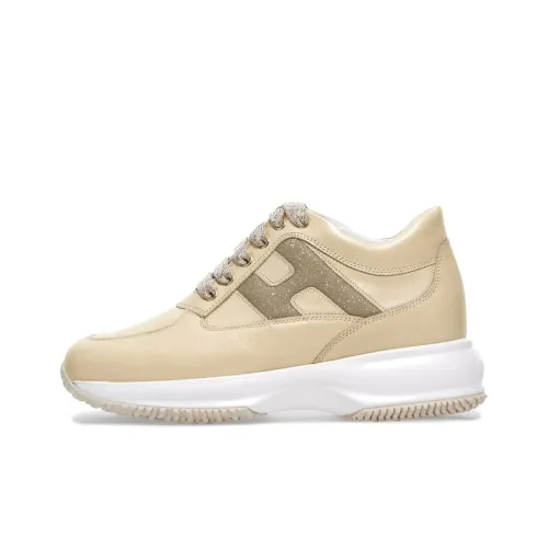 HOGAN Interactive Casual Shoes Women's Low-Top Light Gold