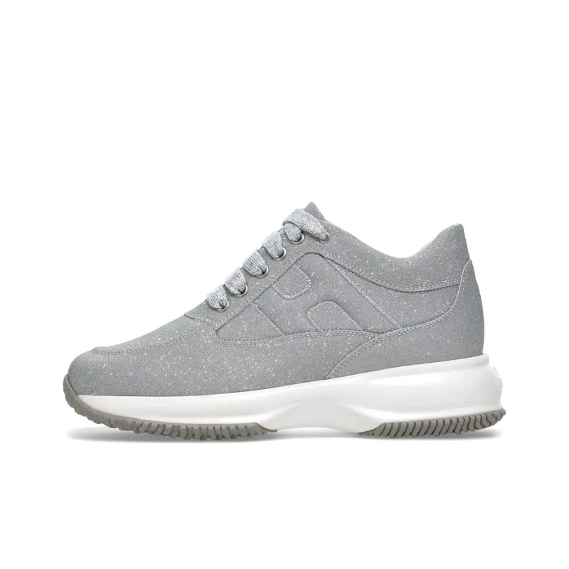 HOGAN Interactive Casual Shoes Women's Low-Top Silver-0