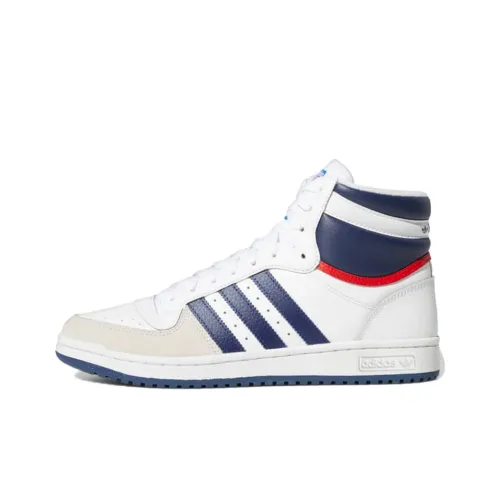 Adidas Originals Top Ten Hi White Navy Red