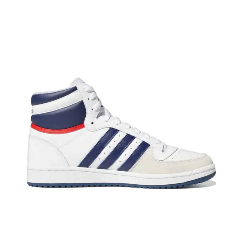 Adidas Top Ten Hi White Navy Red-1