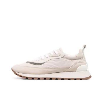 Brunello Cucinelli Cushioning, Slip Resistant, Breathable, Height Increasing Low Top Sports Casual Shoes Women's Ecru