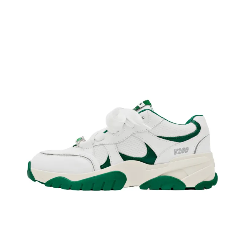 Axel Arigato Catfish Durable Breathable Low Top Casual Shoes Men's White Green-0