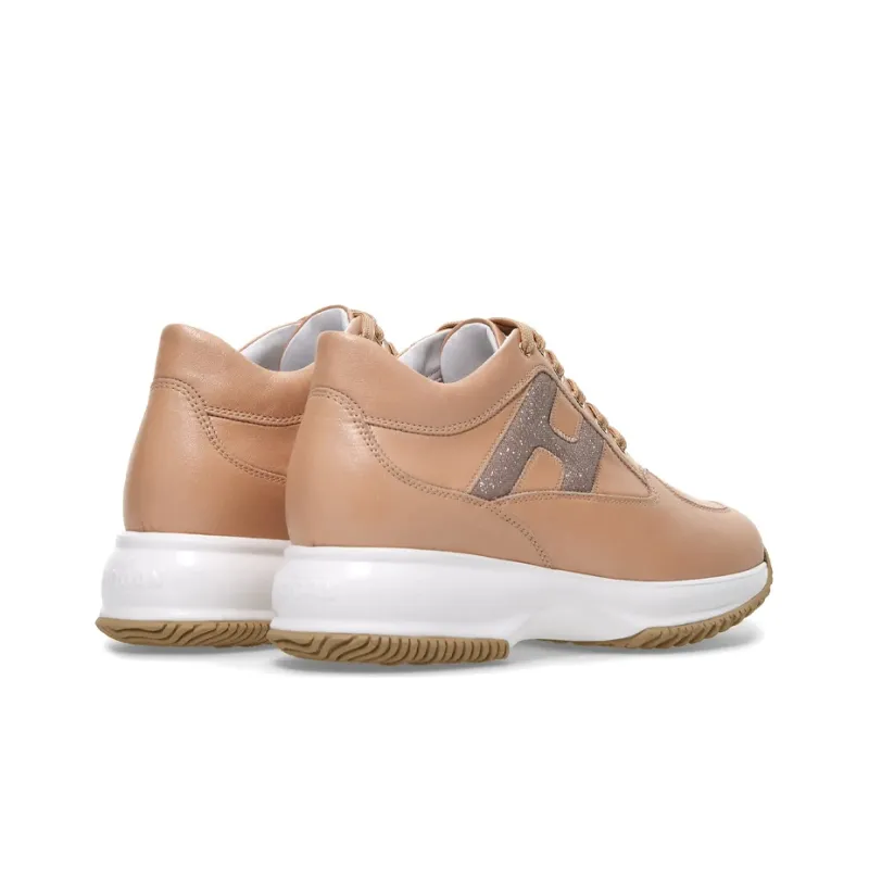 HOGAN Interactive Casual Shoes Women's Low-Top Pink-3