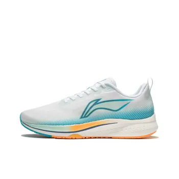 LiNing Red Hare 5 Anti Slip Wear Resistant Low Top Running Shoes White Blue