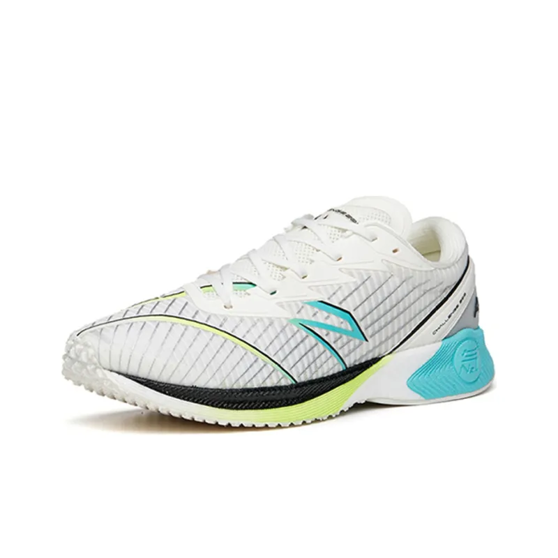ANTA Running Collection Running Shoes Men Low Top Ivory White/Fluorescent Aqua/Silver-1
