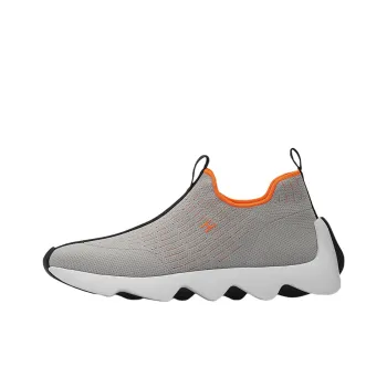 HERMES Eclair Low-Top Casual Shoes Men's Black Gray Color