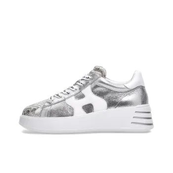 HOGAN Rebel Casual Shoes Women's Low-Top Silver