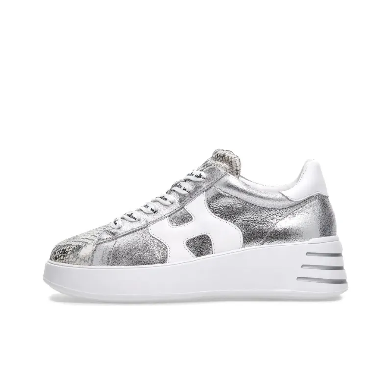 HOGAN Rebel Casual Shoes Women's Low-Top Silver-0