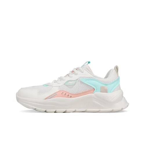 361° Running Shoes Women's Low-Top Feather White/Blue/Soft Pink