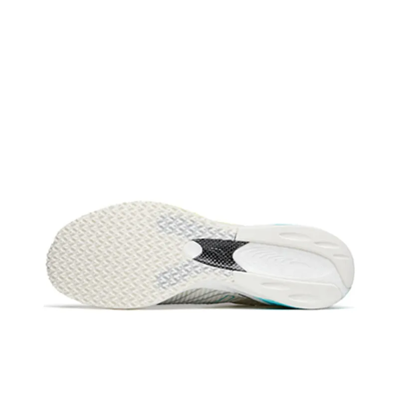 ANTA Running Collection Running Shoes Men Low Top Ivory White/Fluorescent Aqua/Silver-4