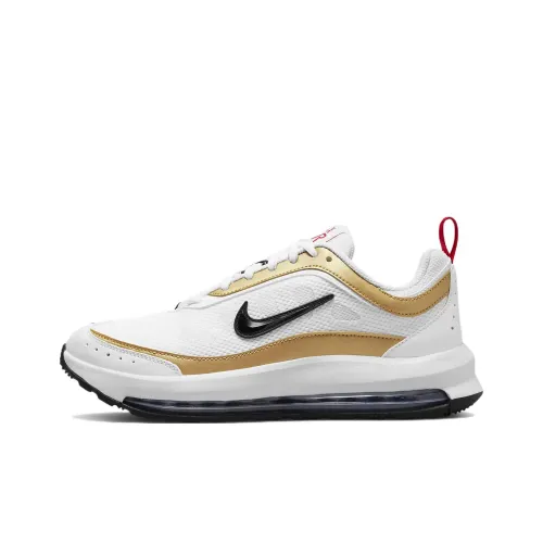 Nike Air Max AP White Metallic Gold Red Women's