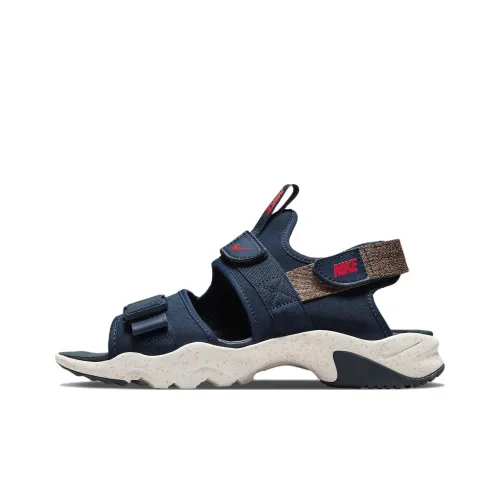 Nike Canyon Beach Sandals Men Navy Blue/Red/White