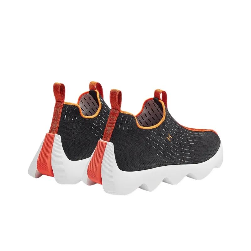 HERMES Eclair Cushioning, Slip Resistant, Abrasion Resistant, Breathable Low Top Casual Shoes Men's Black-3