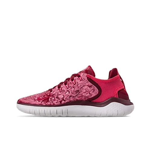 Nike Free RN Running Shoes Women's Low-Top Red/White