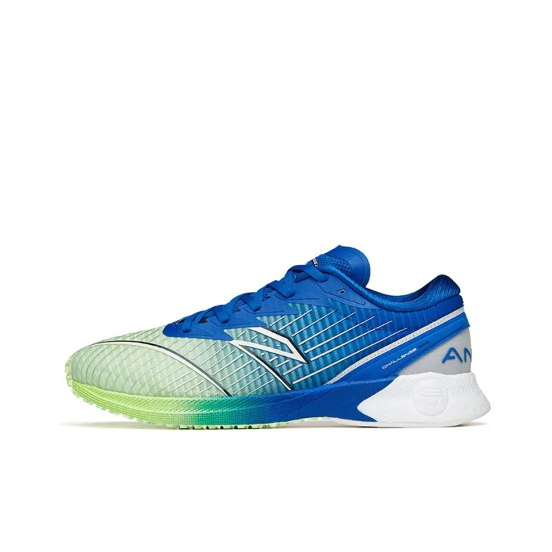 Anta Wear-Resistant Low-Top Running Shoes Men's Green Blue White-0