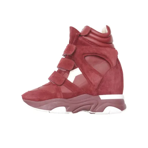 ISABEL Walking Casual Shoes Women's High-Top Red