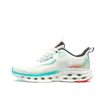 XTEP Cushioning Rotation 9th Generation Breathable Low Top Running Shoes Men's Sail White Black