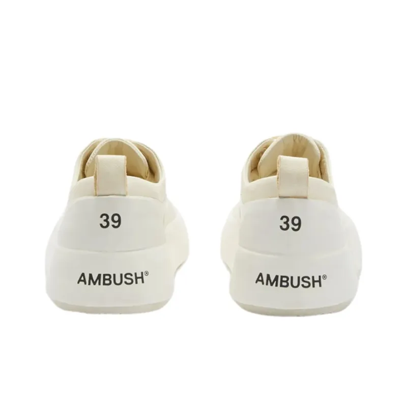 AMBUSH Mixed Media Low-Top Sneakers White Women's-4