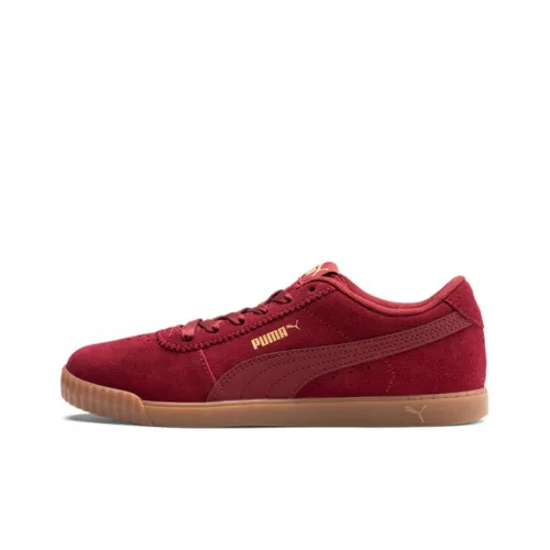 PUMA Carina Skateboard Shoes Women's Low-Top Burgundy