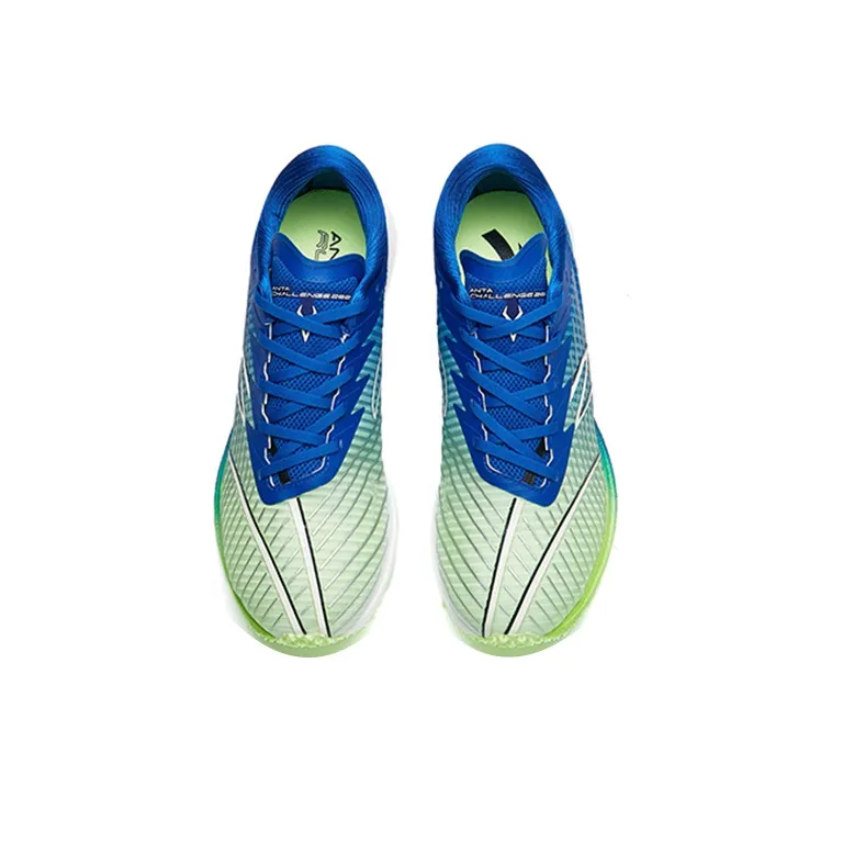 Anta Wear-Resistant Low-Top Running Shoes Men's Green Blue White-2