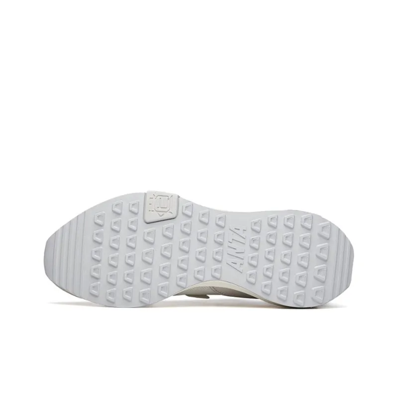 Anta Life Collection Cushioned Slip-Resistant Low-Top Sports Casual Shoes Men's White Gray-4