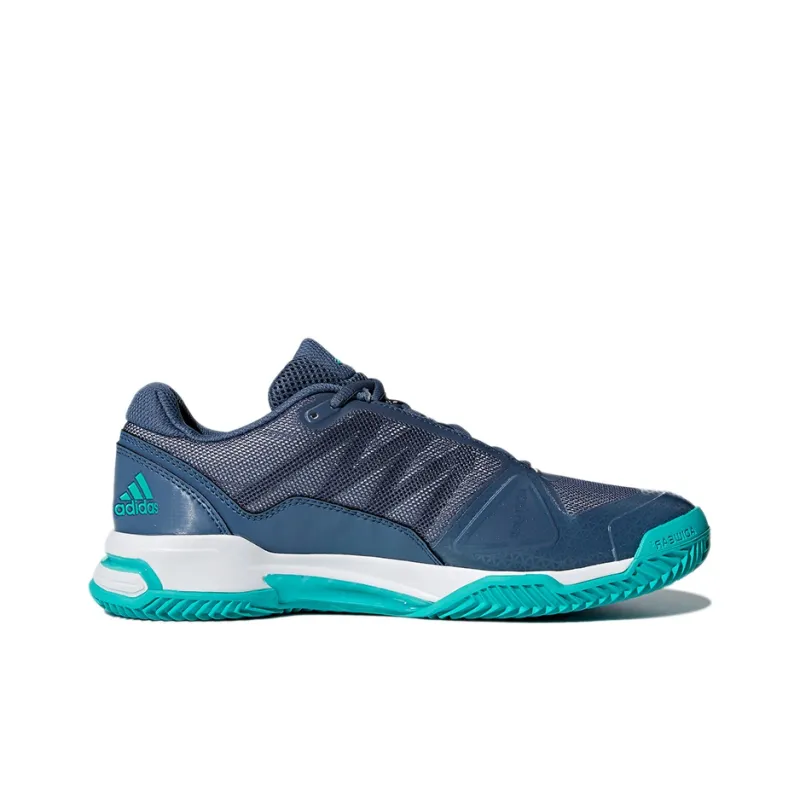 Adidas Barricade Club Wear-Resistant Low-Top Tennis Shoes Men's Blue Green-1