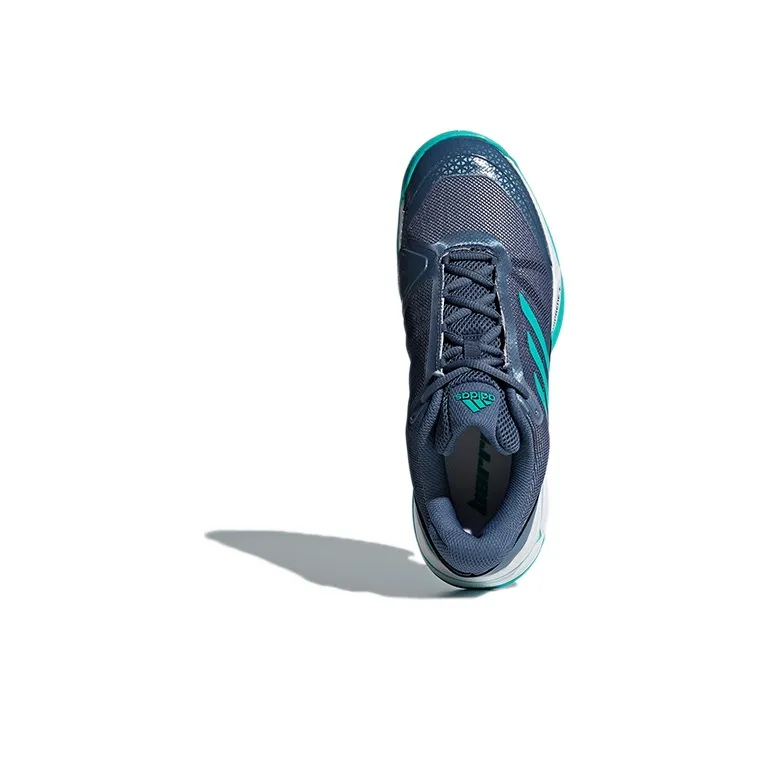 Adidas Barricade Club Wear-Resistant Low-Top Tennis Shoes Men's Blue Green-4