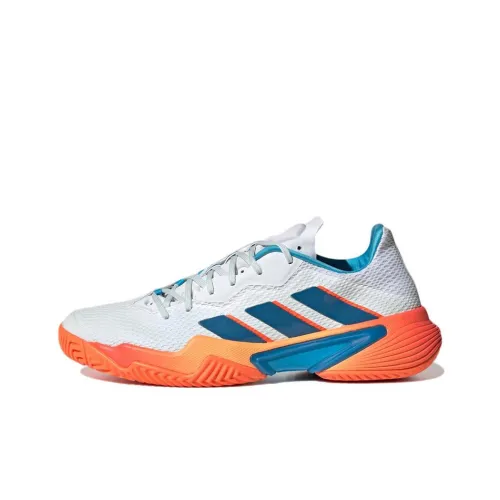 Adidas Barricade Tennis Shoes Men Low-Top White/Blue/Orange