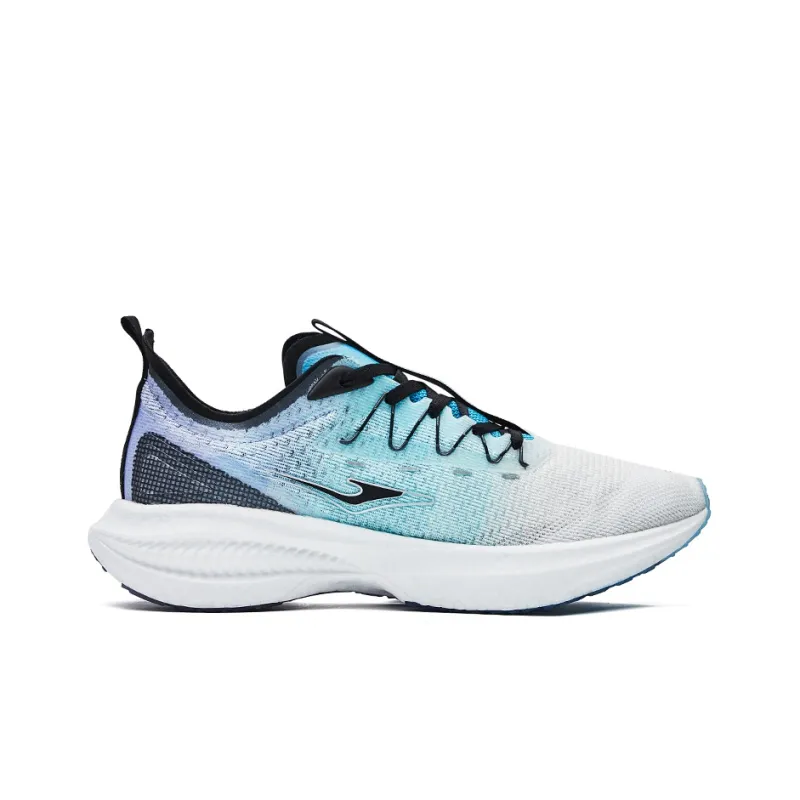 Erke Absolute Dust 1.0 Cushioning Anti Slip Wear Resistant Breathability Low Top Running Shoes Men's White Blue-1