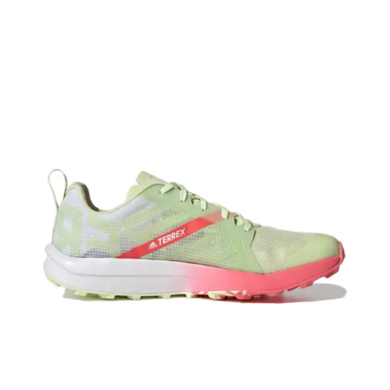 Adidas Terrex Speed Flow Trail Running Anti-Slip Wear-Resistant Low-Top Running Shoes Women's Light Green-1