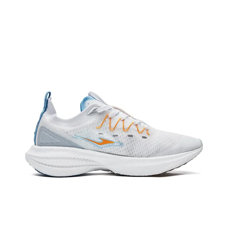 Erke Absolute Dust 1.0 Cushioning Anti Slip And Wear Resistant Low Top Running Shoes Men's White Blue-1