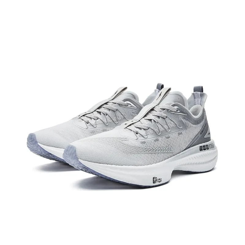 Erke Absolute Dust 1.0 Qi Cushioned Slip Resistant Low Top Running Shoes Men's Gray Black-3