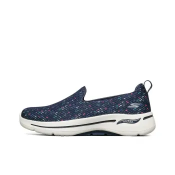 Skechers Go Walk Arch Fit Casual Shoes Women's Low Top Marine Blue/Multicolor