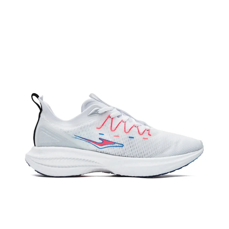 Erke Absolute Dust 1.0 Cushioned Slip Resistant Abrasion Resistant Low Top Marathon Running Shoes Men's White Blue-1