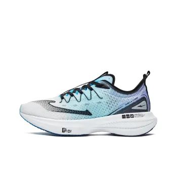 Erke Absolute Dust 1.0 Cushioning Anti Slip Wear Resistant Breathability Low Top Running Shoes Men's White Blue