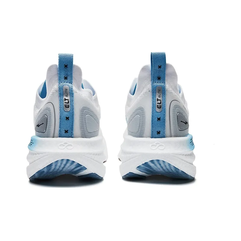 Erke Absolute Dust 1.0 Cushioning Anti Slip And Wear Resistant Low Top Running Shoes Men's White Blue-3