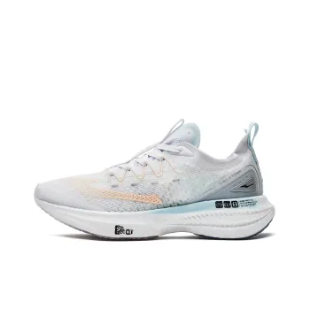 Erke Absolute Dust 1.0 Cushioning Anti Slip And Wear Resistant Low Top Running Shoes Women's White Blue