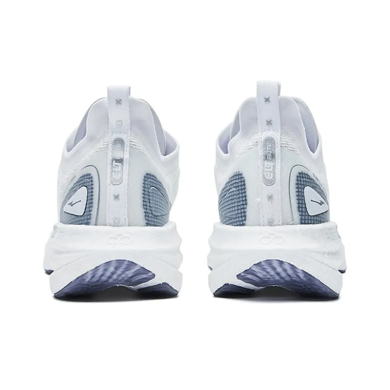 Erke Strange Bomb Qi Dust Free Low Top Running Shoes Women's White Silver-4