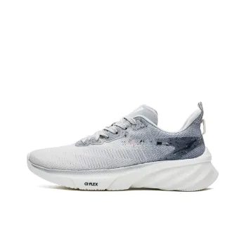 Erke Qi Tan Lite 2.0 Cushioning Anti Slip And Wear Resistant Low Top Running Shoes Men's White Gray